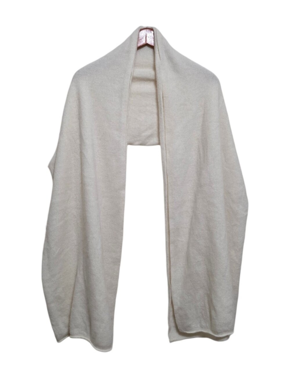 J. Crew Oversized Cashmere Wrap in Ivory OS - Picture 2 of 3